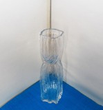 Vaza cristal clar suflata manual - Trunchi - design Chr. Sjogren, Lindshammar