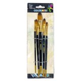Pensula Colorarte DB20502, varf semirotund, set 5 bucati