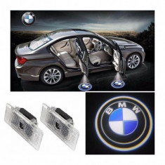 Holograme proiectoare led lumini ghost shadow BMW logo led foto