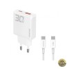 Incarcator Retea cu Cablu USB-C Dudao A30EUT 30W 3A 1 x USB-A - 1 x USB-C Alb