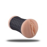 Masturbatoare de mana - Enjoy Placere Intima Masturbator Dublu Vagin si Fund Negru Senzatie Adevarata de Penetrare