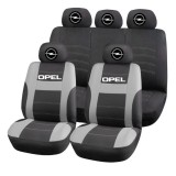 Set Huse Scaune Universale HLX2 Compatibile cu Opel &ndash; Negru/Gri