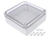 Carcasa Universala WEIDM&Uuml;LLER Policarbonat Gri Deschis, Capac Transparent, IP67, 125x175x75mm