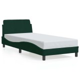 Cumpara ieftin Cadru de pat, Dover, verde inchis, 80x200 cm, catifea