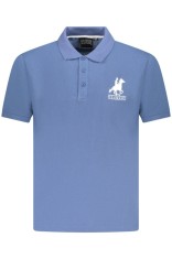 U.S. Grand POLO Tricou polo barbati cu logo brodat, din bumbac, Regular fit, albastru, 3XL