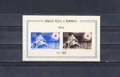 M1 TX7 9 - 1943 - Crucea rosie - colita nedantelata