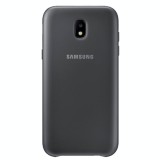 Cumpara ieftin Pachet Folie Sticla + Husa Originala Samsung Dual Layer J7 2017 EF-PJ730CBEGWW, Negru