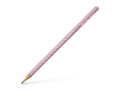 Creion grafit B rotund sparkle rose 2021 Faber-Castell
