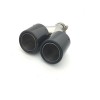 Ornament toba cu carcasa din carbon lucios