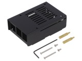 Carcasă pentru calculator RPI-3B-PLUS oțel negru 75mm
