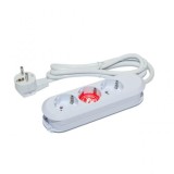 PRELUNGITOR Bachmann, Schuko x 3, conectare prin Schuko (T), cablu 1.5 m, fara protectie, alb, &quot;387.270R&quot; (timbru verde 0.18 lei)