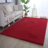 Cumpara ieftin Covor Pouffy V1 Rosu 60 x 110cm