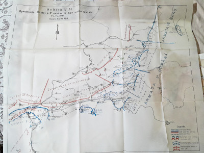 Harta. Schita nr.31, 1916, primul razboi mondial, detalii in descriere foto
