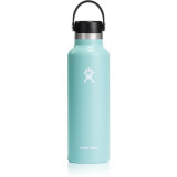 Hydro Flask Standard Mouth Flex Cap sticlă termos culoare Turquoise 621 ml