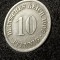 10 pfennig 1908 F (in capsula), stare EF+ / aUNC [poze]. Discount conform descriere [10 - 20 %. Vezi descrierea.].
