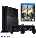Consola Sony Playstation 4 Ps4 500gb + Doua Controllere + Tom Clancy&rsquo;s The Division 2 PlayStation 4, Second-Hand