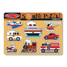 Puzzle cu sunete Vehicule Melissa and Doug