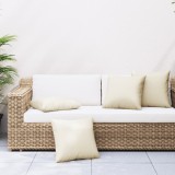 vidaXL Perne de canapea, 4 buc., crem, 60x60 cm, textil