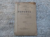 Poporul. Cuvinte către studenți. S. Mehedinți. Ediția a doua, 1937. Transportul gratuit!