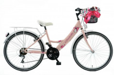 Bicicleta copii 9 - 12 ani Kands&amp;reg; Giulietta 130-165 cm inaltime Roata 24&amp;#039;&amp;#039;, Roz foto