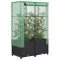 Gossi strat inaltat cu husa de sera, aspect ratan, 80x40x138 cm