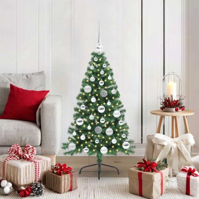 vidaXL Pom de Crăciun artificial pre-iluminat Verde 120 cm PVC 3396994 foto