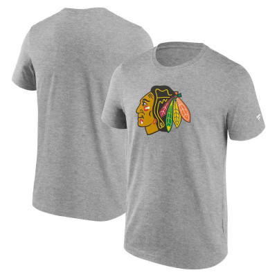 Chicago Blackhawks tricou de bărbați Primary Logo Graphic T-Shirt grey - S foto