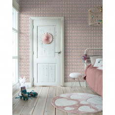 Noordwand Tapet „Good Vibes Hexagon Pattern”, roz si violet GartenMobel Dekor