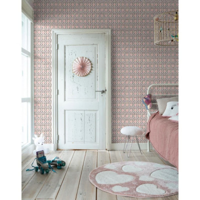 Noordwand Tapet &amp;bdquo;Good Vibes Hexagon Pattern&amp;rdquo;, roz si violet GartenMobel Dekor foto