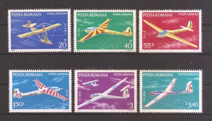 Rom&acirc;nia 1977, LP 931 - Aviație - Planoare, MNH
