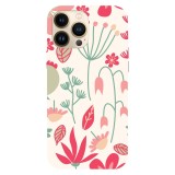 Husa compatibila cu Apple iPhone 12 model Floral mix pattern, Silicon, TPU, Viceversa, Transparent, Carcasa