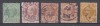 ROMANIA 1885/88 REGELE CAROL I VULTURI LOT TIMBRE STAMPILA MIHAILENI VARIETATE, Stampilat