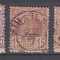ROMANIA 1885/88 REGELE CAROL I VULTURI LOT TIMBRE STAMPILA MIHAILENI VARIETATE