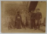 KRZEMIENEC , UCRAINA , MILITARI CU PREOT , FOTOGRAFIE DE GRUP , SFARSITUL SEC. XIX