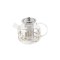 Ceainic cu infuzor, sticla, 21066G, transparent + multicolor, 1000 ml