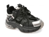 Pantofi sport GRYXX negri, 399, din material textil si piele naturala