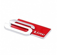 Pachet embleme metalice Audi Sline foto