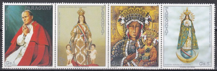 Paraguay 1988 - Vizita Papei Ioan Paul al II-lea in Paraguay, Staif, MNH