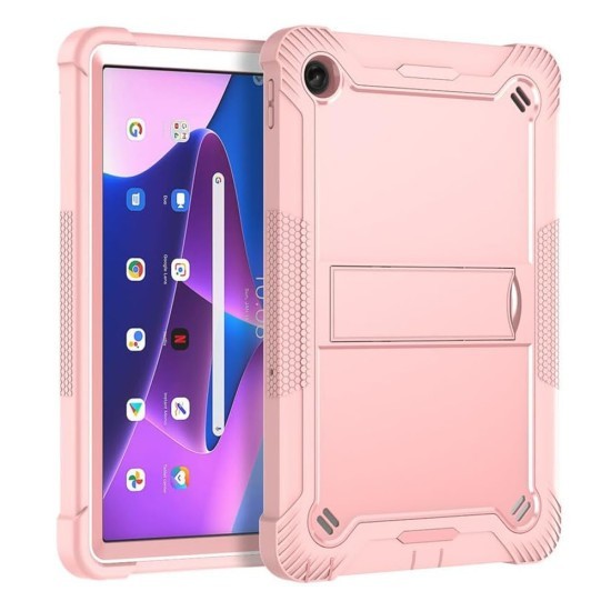 Husa pentru Lenovo Tab M10 Plus 3rd Gen (TB-125F/TB-128F) + Folie - Techsuit Rugged TabShell - Rose Gold