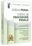 Codul penal și codul de procedură penală: februarie 2025 - Paperback brosat - Dan Lupaşcu - Universul Juridic