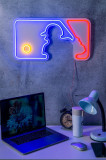 Decoratiune luminoasa LED, Baseball Pitcher, Benzi flexibile de neon, DC 12 V, Multicolor, Neon Graph