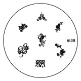 Cumpara ieftin Matrita Metalica Stampila Unghii M39 - Nature