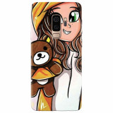 Husa silicon pentru Samsung S9 Plus, Girl With Little Bear