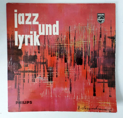 Gottfried Benn, Gert Westphal, Jazz und Lyrik vinil Philips B 47 059 L, 1960 foto