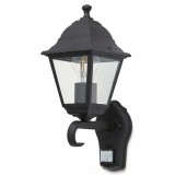 Lampa exterior cu senzor Blooma Varennes III, putere maxima 1 x 60 W, 19 x 14 x 31 cm, culoare negru
