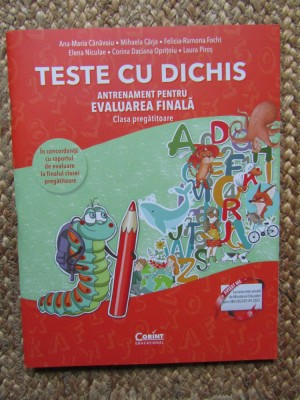 TESTE CU DICHIS. ANTRENAMENT PENTRU EVALUAREA FINALA CLASA PREGATITOARE foto