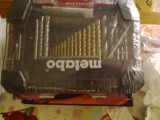 Set gaurire si insurubare Metabo 55 bucati - profesional, burghie lemn metal zidarie, biti PH PZ Torx, adaptor magnetic