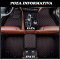 Covorase auto LUX PIELE 5D Dacia Sandero II 2012-&gt; ( 5D-030 cusatura rosie ) ManiaCars