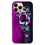 Husa compatibila cu Apple iPhone 15 Pro model Vintage rose art, Silicon, TPU, Viceversa, Transparent, Carcasa
