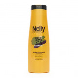 Sampon impotriva caderii parului Gold 24K, 400 ml, Nelly Professional